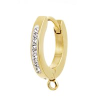 Einzelner Ohrring Marlù Basi in Stahl Cristallo 2OR0055G-W - 2OR0055G-W